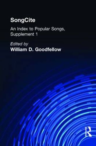 Cover image for SongCite: An Index to Poular Songs, Supplement 1