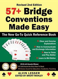 Cover image for 57+ Bridge Conventions Made Easy: The New Go-To Quick Reference Book