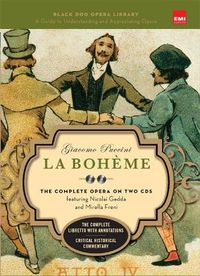 Cover image for La Boheme (Book And CDs): The Complete Opera on Two CDs