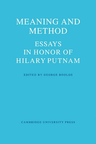 Cover image for Meaning and Method: Essays in Honor of Hilary Putnam