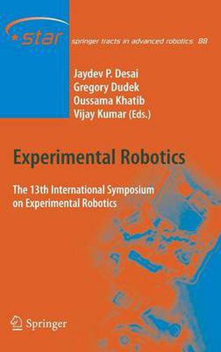 Cover image for Experimental Robotics: The 13th International Symposium on Experimental Robotics