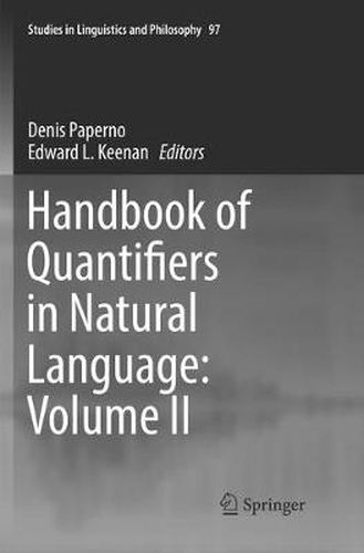 Cover image for Handbook of Quantifiers in Natural Language: Volume II