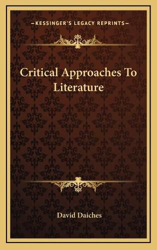 Critical Approaches to Literature