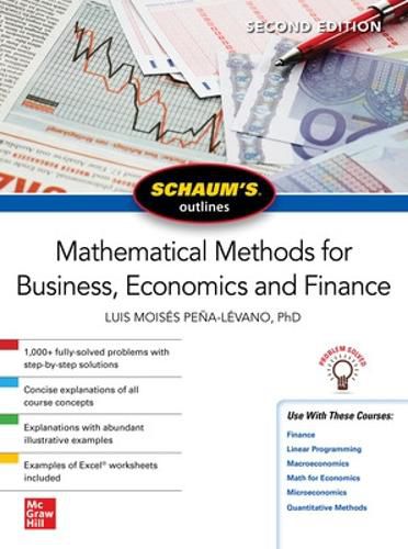 Cover image for Schaum's Outline of Mathematical Methods for Business, Economics and Finance, Second Edition