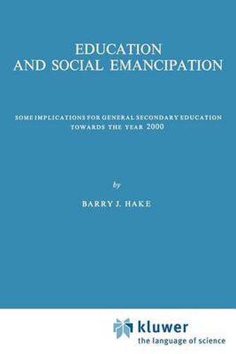 Cover image for Education and Social Emancipation