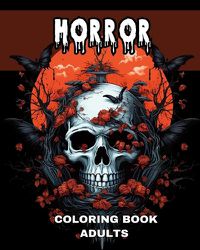 Cover image for Horror Coloring Book for Adults