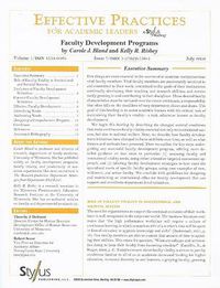 Cover image for Effective Practices for Academic Leaders: Faculty Development Programs