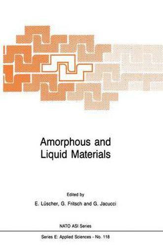 Cover image for Amorphous and Liquid Materials