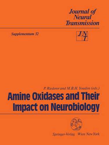 Cover image for Amine Oxidases and Their Impact on Neurobiology: Proceedings of the 4th International Amine Oxidases Workshop, Wurzburg, Federal Republic of Germany, July 7-10, 1990