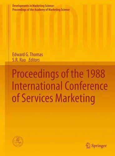 Cover image for Proceedings of the 1988 International Conference of Services Marketing