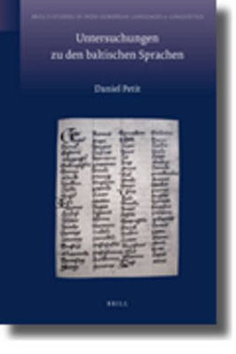 Cover image for Untersuchungen zu den baltischen Sprachen