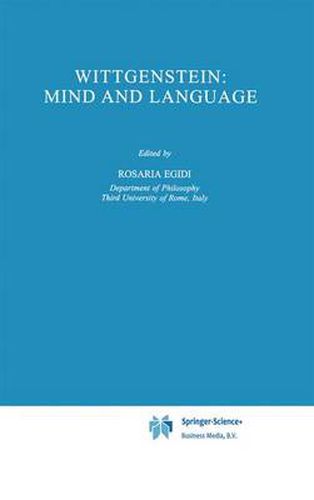 Cover image for Wittgenstein: Mind and Language