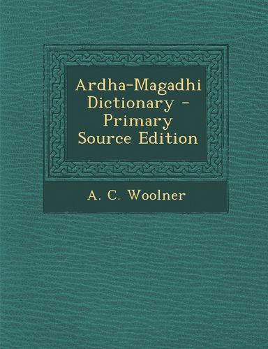 Cover image for Ardha-Magadhi Dictionary