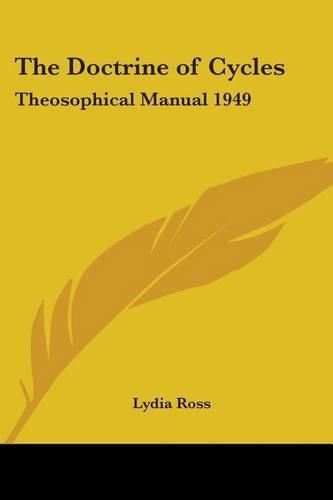 Cover image for The Doctrine of Cycles: Theosophical Manual 1949