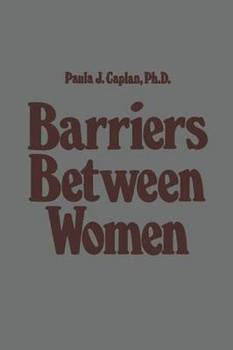 Cover image for Barriers Between Women
