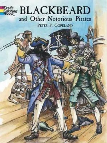 Cover image for Blackbeard and Other Notorious Pirates Coloring Book