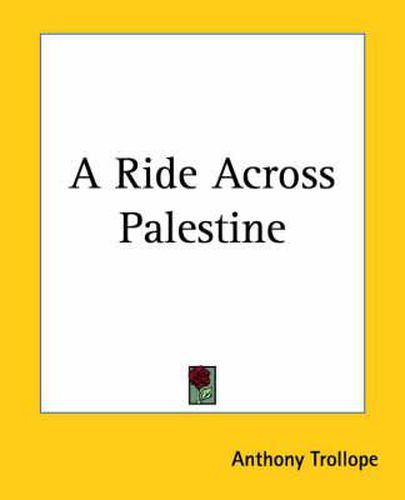 Cover image for A Ride Across Palestine