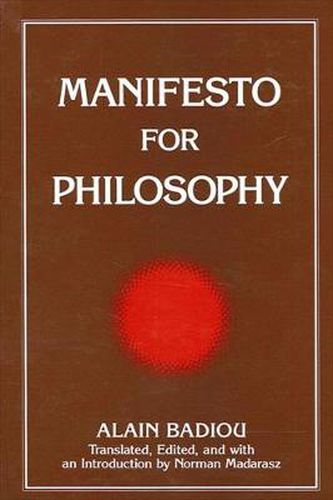 Cover image for Manifesto for Philosophy