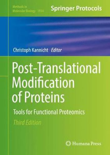 Cover image for Post-Translational Modification of Proteins: Tools for Functional Proteomics