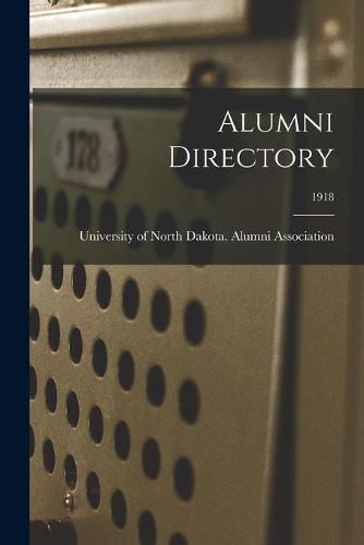 Cover image for Alumni Directory; 1918