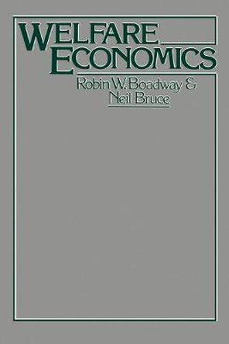 Cover image for Welfare Economics