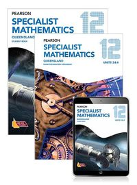 Cover image for Pearson Specialist Mathematics Queensland 12 Student Book, eBook and Exam Preparation Workbook