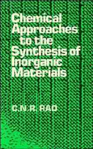 Cover image for Chemical Approaches to the Synthesis of Inorganic Materials