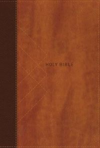 Cover image for NIV, Thinline Bible, Giant Print, Leathersoft, Brown, Red Letter, Comfort Print