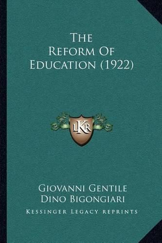 The Reform of Education (1922)