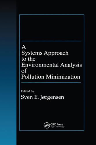 Cover image for A Systems Approach to the Environmental Analysis of Pollution Minimization