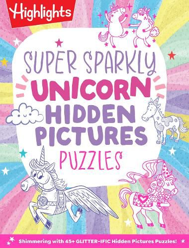 Cover image for Super Sparkly Unicorn Hidden Pictures Puzzles