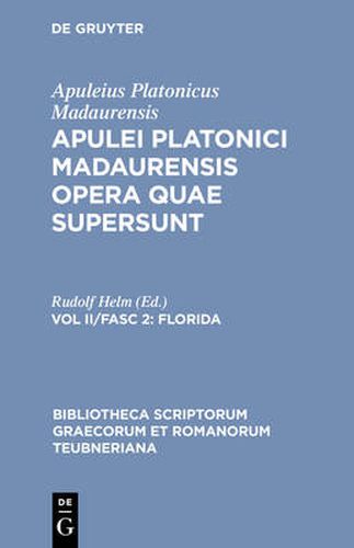 Cover image for Opera Quae Supersunt, Vol. II Pb