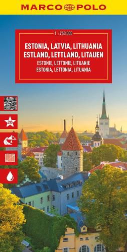 Cover image for Estonia, Latvia, Lithuania Marco Polo Map