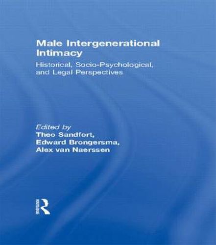 Cover image for Male Intergenerational Intimacy: Historical, Socio-Psychological, and Legal Perspectives