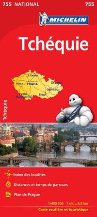 Cover image for Czechia - Michelin National Map 755: Map