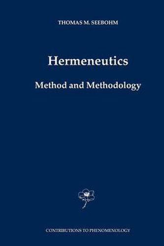Cover image for Hermeneutics. Method and Methodology