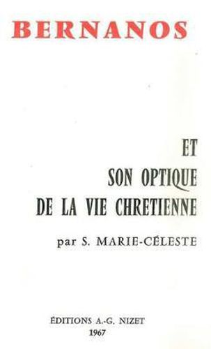 Cover image for Bernanos Et Son Optique de la Vie Chretienne