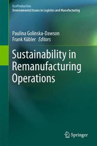 Cover image for Sustainability in Remanufacturing Operations