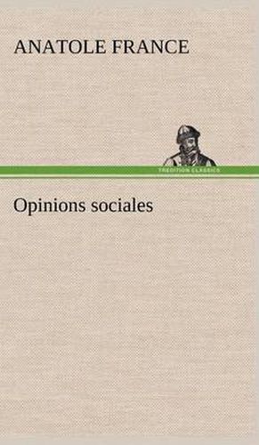 Cover image for Opinions sociales