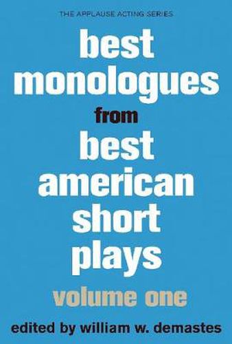 Cover image for Best Monologues from Best American Short Plays