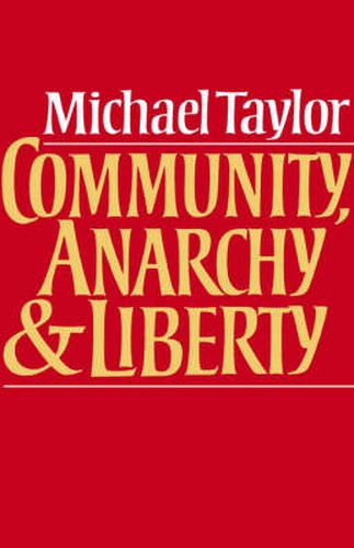 Cover image for Community, Anarchy and Liberty