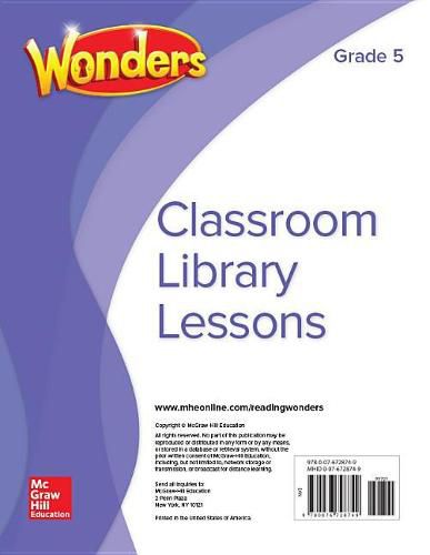 Cover image for Wonders Classroom Library Lessons, Grade 5