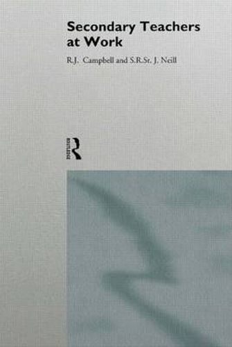 Cover image for Secondary Teachers at Work