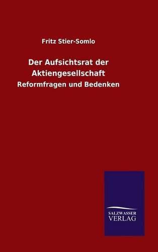 Cover image for Der Aufsichtsrat der Aktiengesellschaft