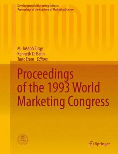 Cover image for Proceedings of the 1993 World Marketing Congress