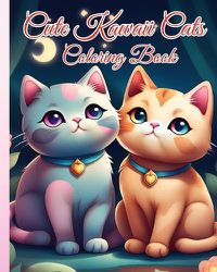 Cover image for Cute Kawaii Cats Coloring Book