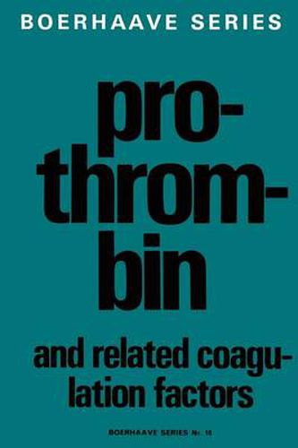 Cover image for Prothrombin and Related Coagulation Factors