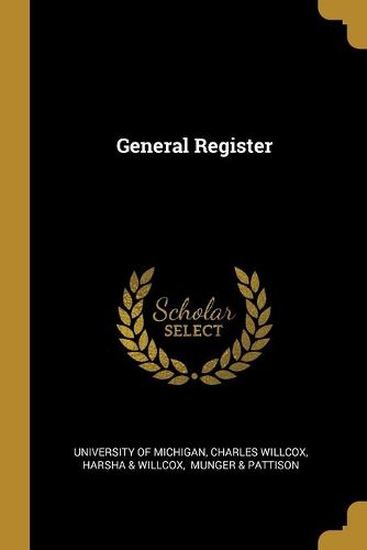 Cover image for General Register