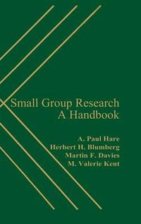 Cover image for Small Group Research: A Handbook