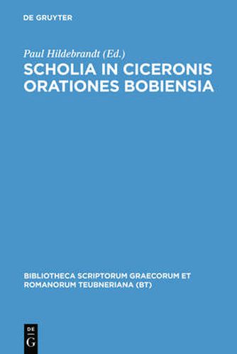 Scholia in Ciceronis Oratione CB